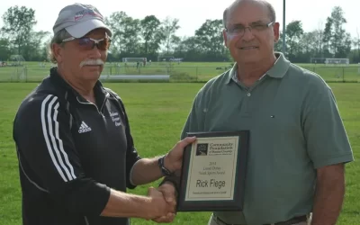 Rick Fiege Receives Lionel Dubay Youth Sports Award