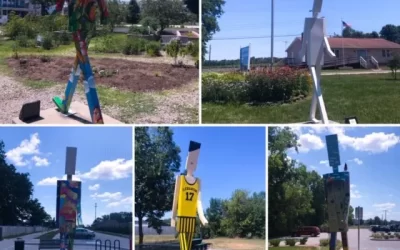 Walking Man Sculptures Act As Symbol of Unity