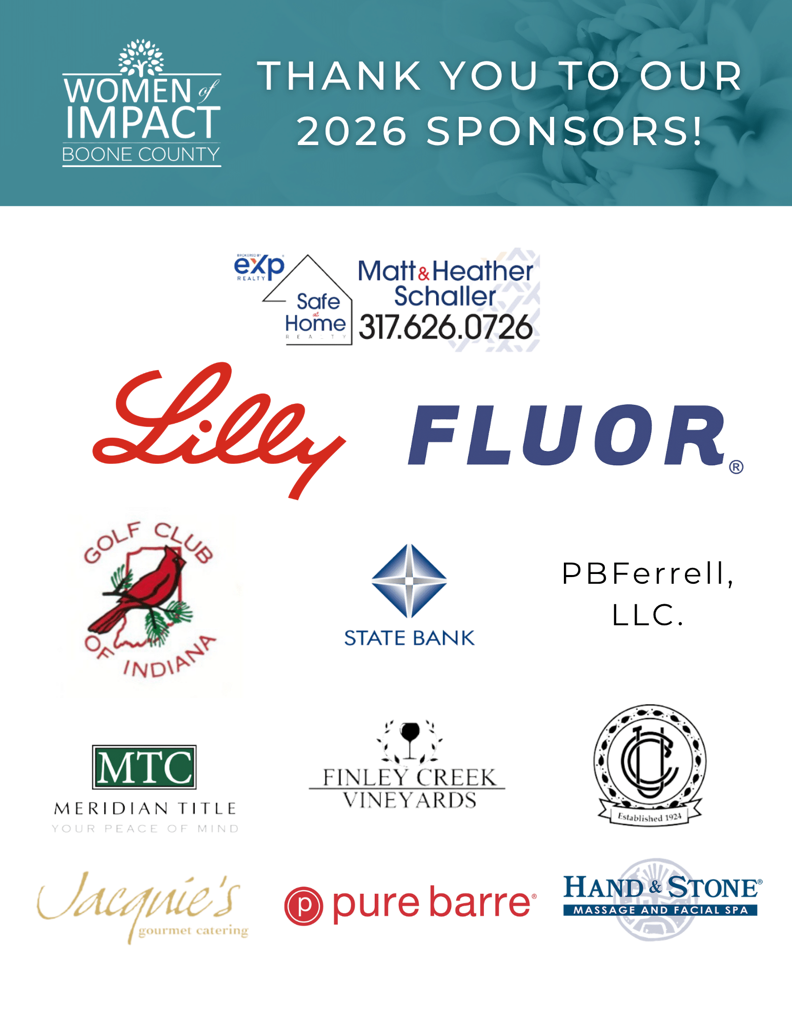 Women of Impact 2023 Sponsors